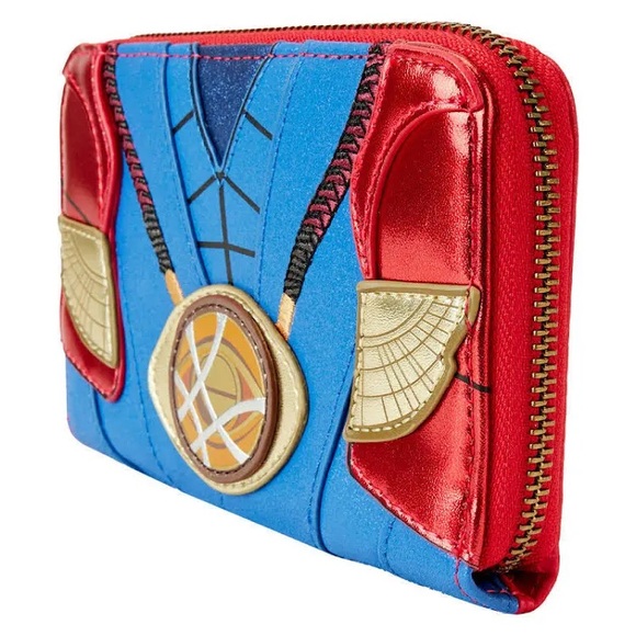 LOUNGEFLY Marvel Metallic Doctor Strange Zip Around Wallet - Picture 6 of 14